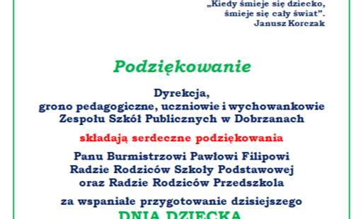 Podziękowania.